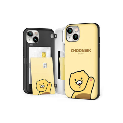Kakao Friends - Hello Choonsik Yellow Magnetic Phone Case
