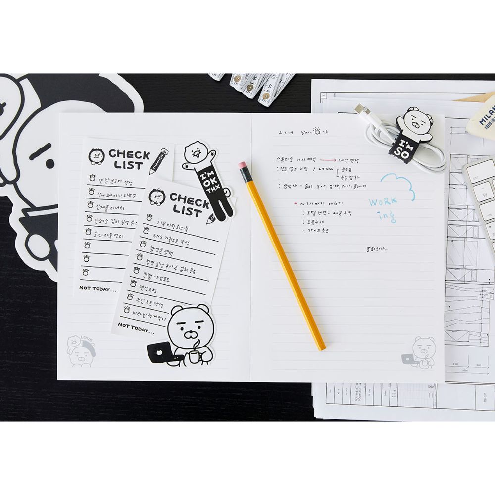 Kakao Friends - Black & White Notebook