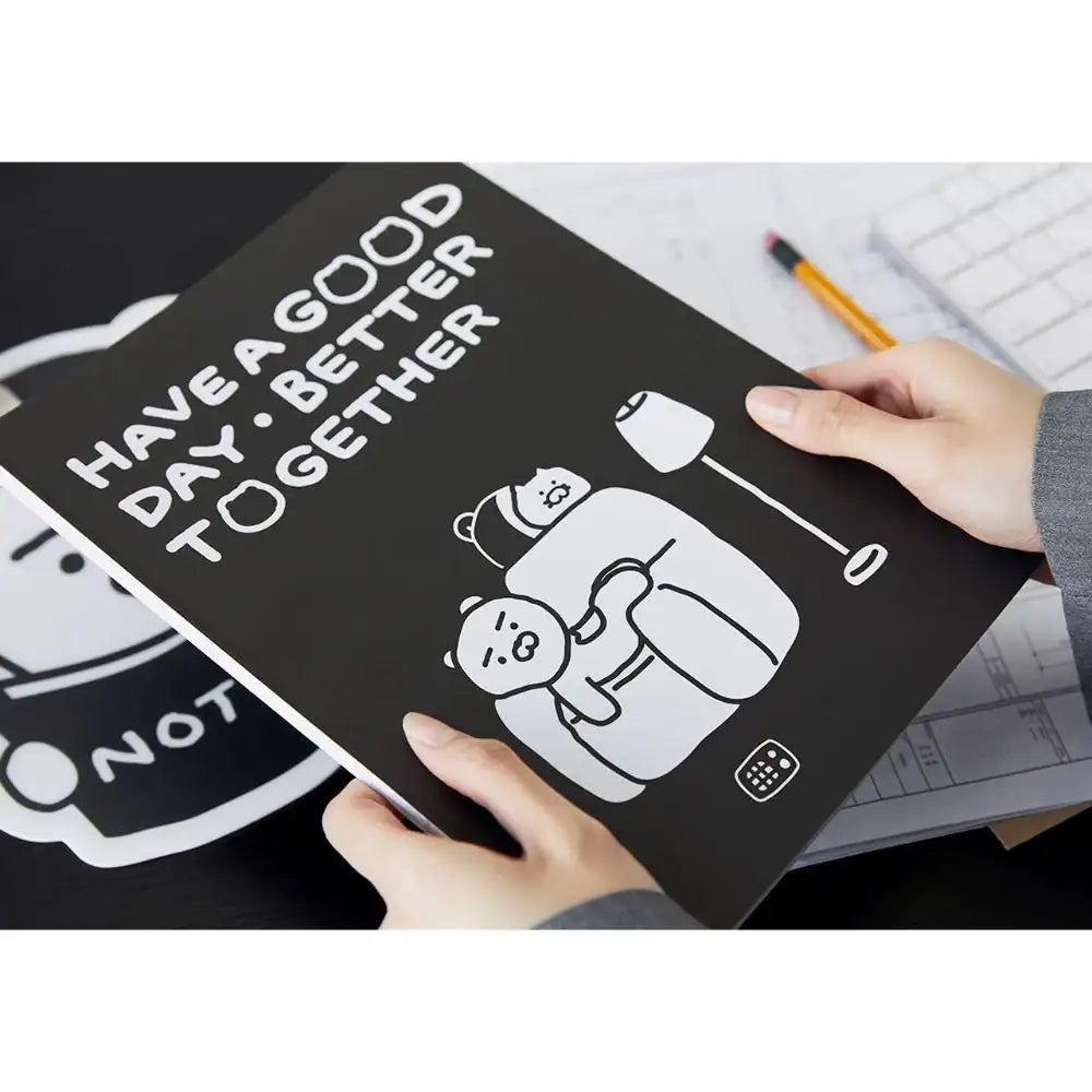 Kakao Friends - Black & White Notebook - Kakao Friends - Home & Living, Accessories - Harumio