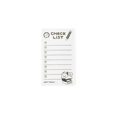 Kakao Friends - Black & White Checklist Note