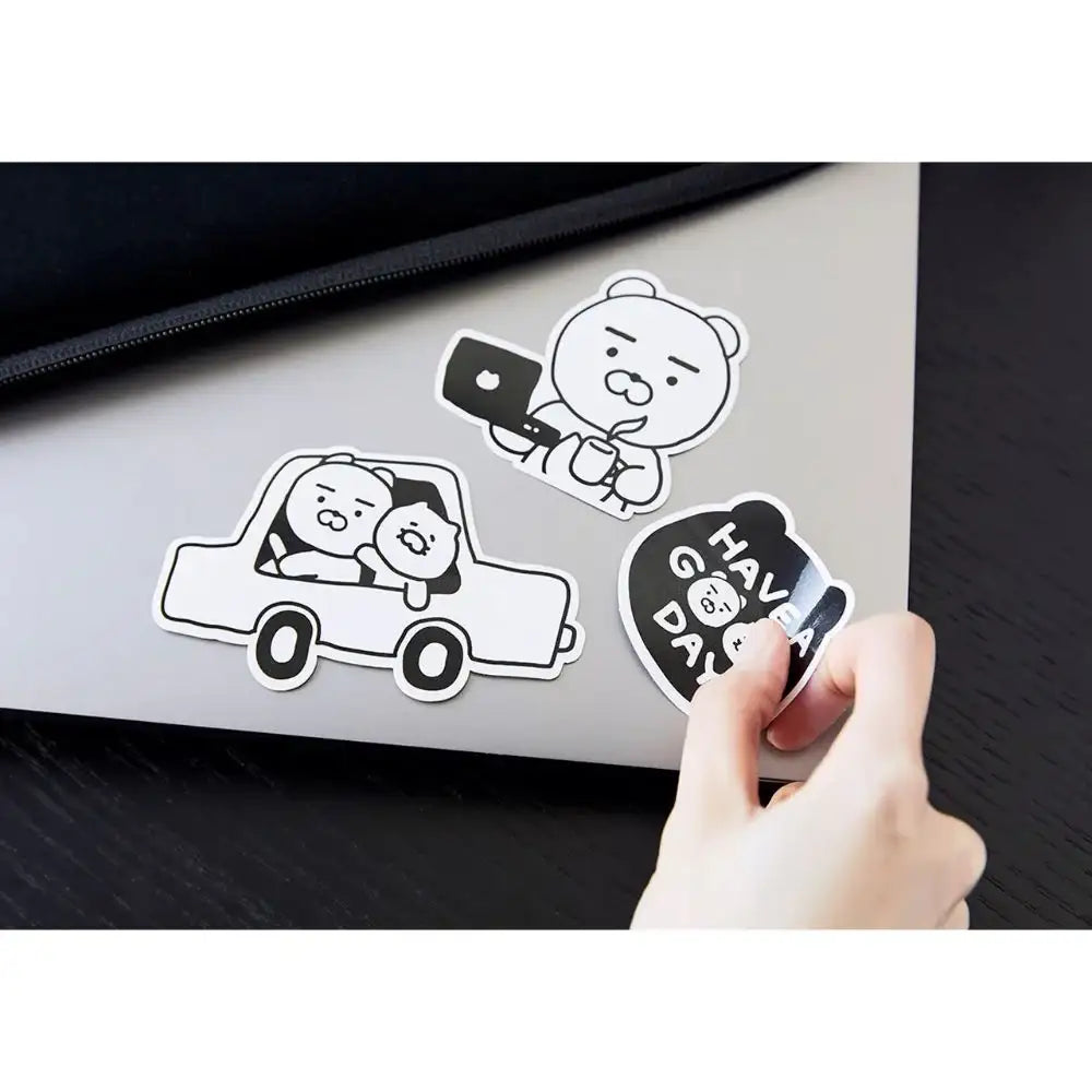Kakao Friends - Black & White Deco Sticker - Kakao Friends - Home & Living, Accessories - Harumio