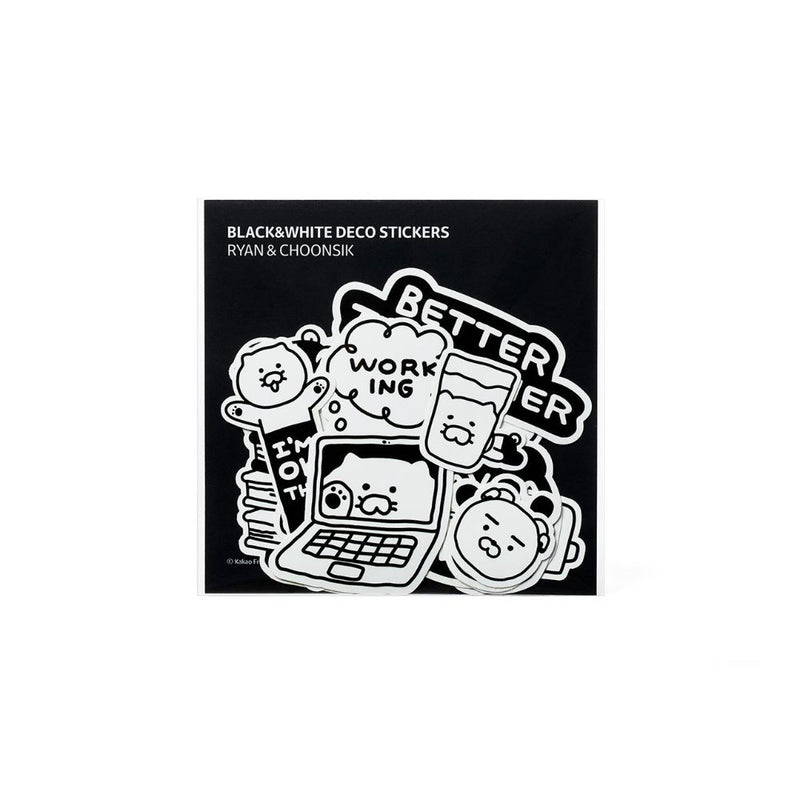 Kakao Friends - Black & White Deco Sticker
