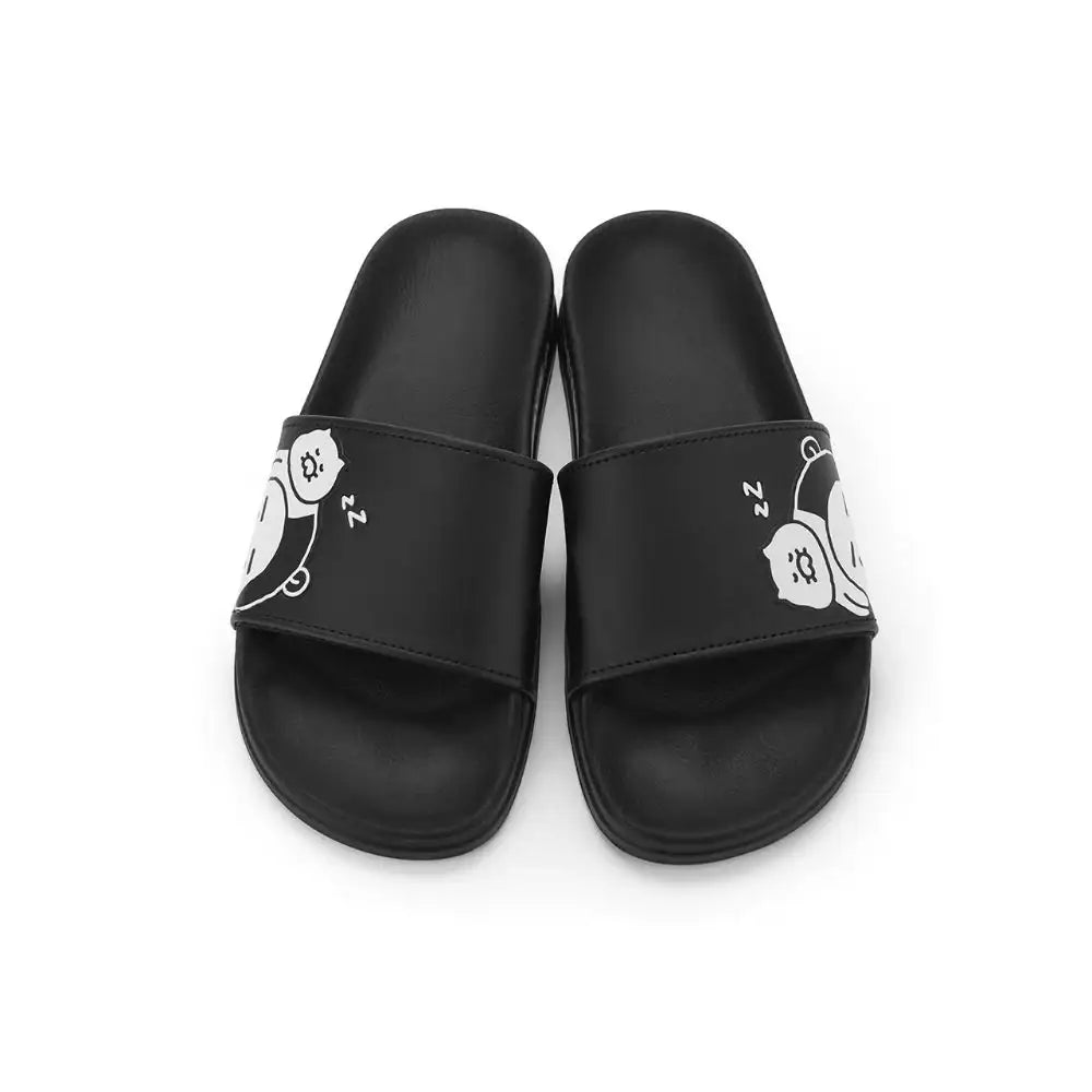 Kakao Friends - Black & White PU Slippers - Kakao Friends - Home & Living, Accessories - Harumio