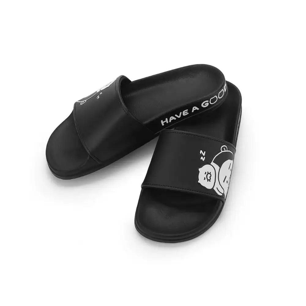 Kakao Friends - Black & White PU Slippers - Kakao Friends - Home & Living, Accessories - Harumio