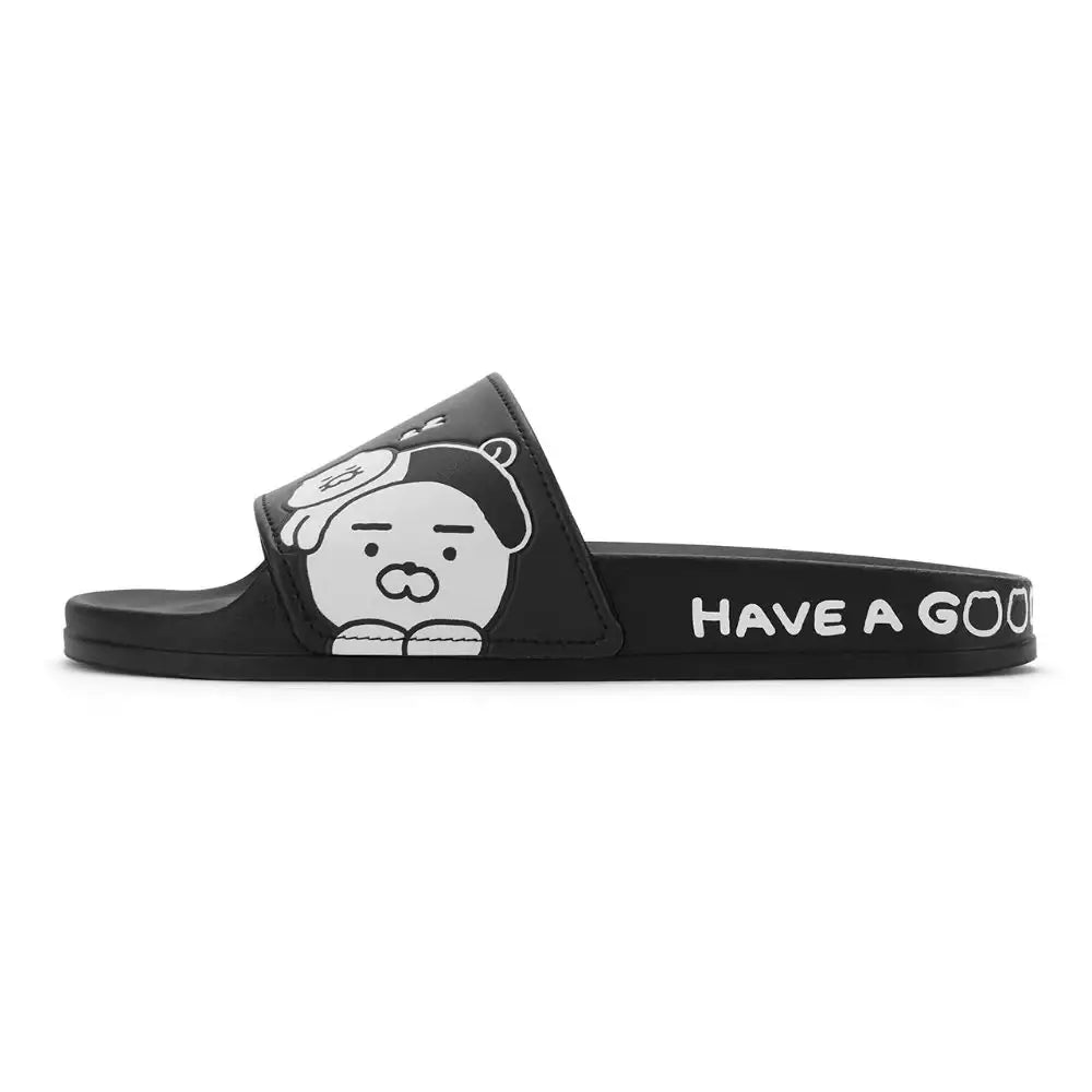 Kakao Friends - Black & White PU Slippers - Kakao Friends - Home & Living, Accessories - Harumio