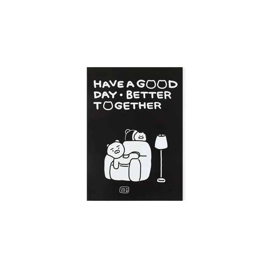 Kakao Friends - Black & White Notebook - Kakao Friends - Home & Living, Accessories - Harumio