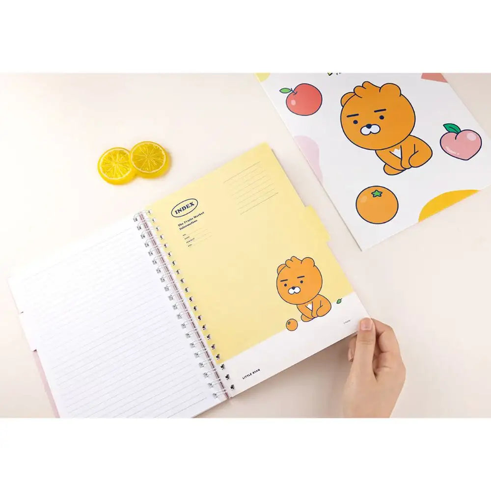 Kakao Friends - Fruity Friends Maxi Spring Notebook - Kakao Friends - Home & Living, Accessories - Harumio