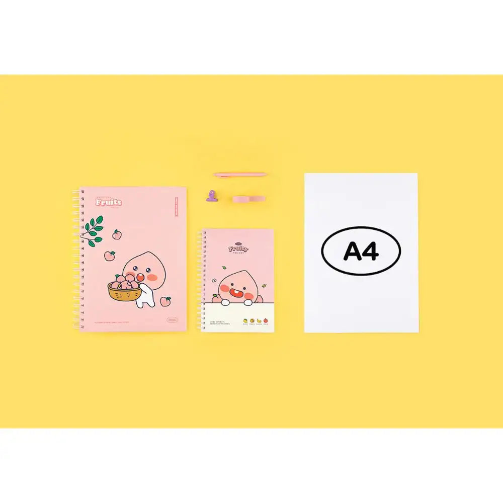 Kakao Friends - Fruity Friends Maxi Spring Notebook - Kakao Friends - Home & Living, Accessories - Harumio