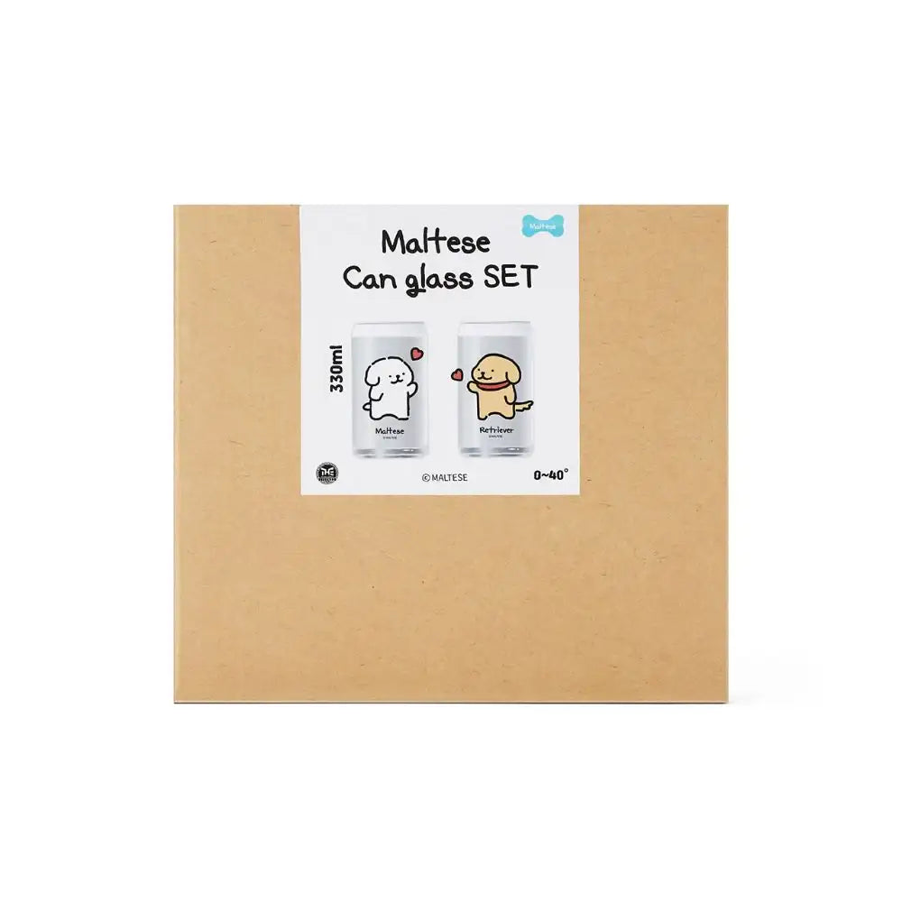 Kakao Friends - Maltese Can Glass Set - Kakao Friends - Home & Living, Accessories - Harumio