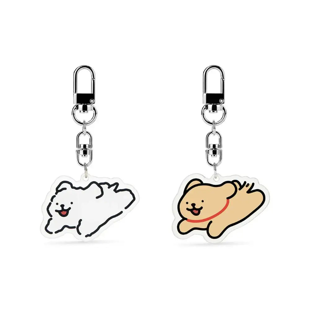 Kakao Friends - Maltese Acrylic Keyring Set (Run Version) - Kakao Friends - Acrylic Keyring - Harumio