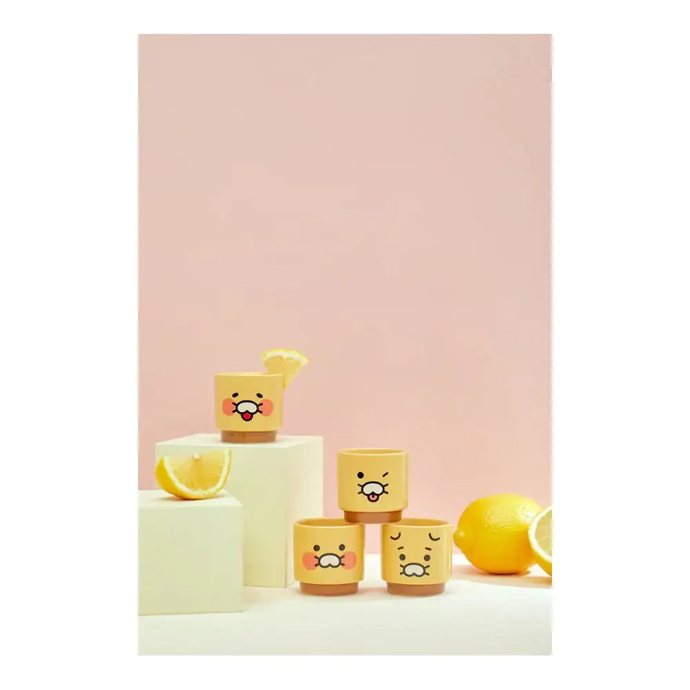 Kakao Friends - Choonsik Ceramic Soju Cup Set (4pcs) - Kakao Friends - Home & Living, Accessories - Harumio