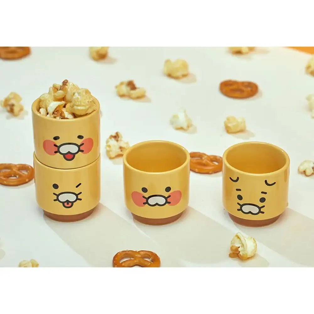 Kakao Friends - Choonsik Ceramic Soju Cup Set (4pcs) - Kakao Friends - Home & Living, Accessories - Harumio
