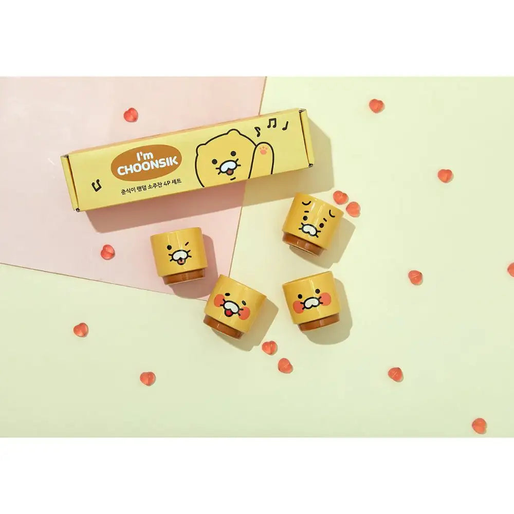 Kakao Friends - Choonsik Ceramic Soju Cup Set (4pcs) - Kakao Friends - Home & Living, Accessories - Harumio