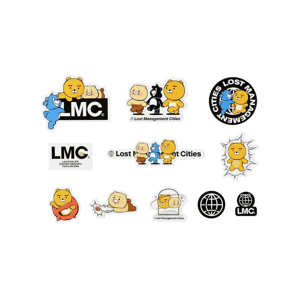 LMC X Kakao Friends - Ryan & Choonsik Big Deco Stickers Set