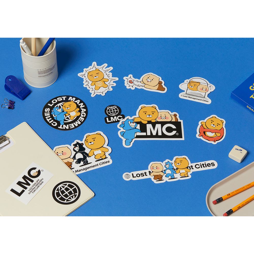 LMC X Kakao Friends - Ryan & Choonsik Big Deco Stickers Set