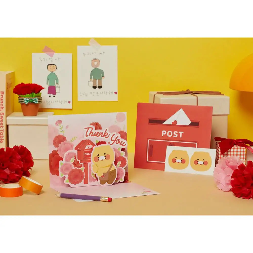Kakao Friends - Choonsik Carnation 3D Card Set - Kakao Friends - Home & Living, Accessories - Harumio