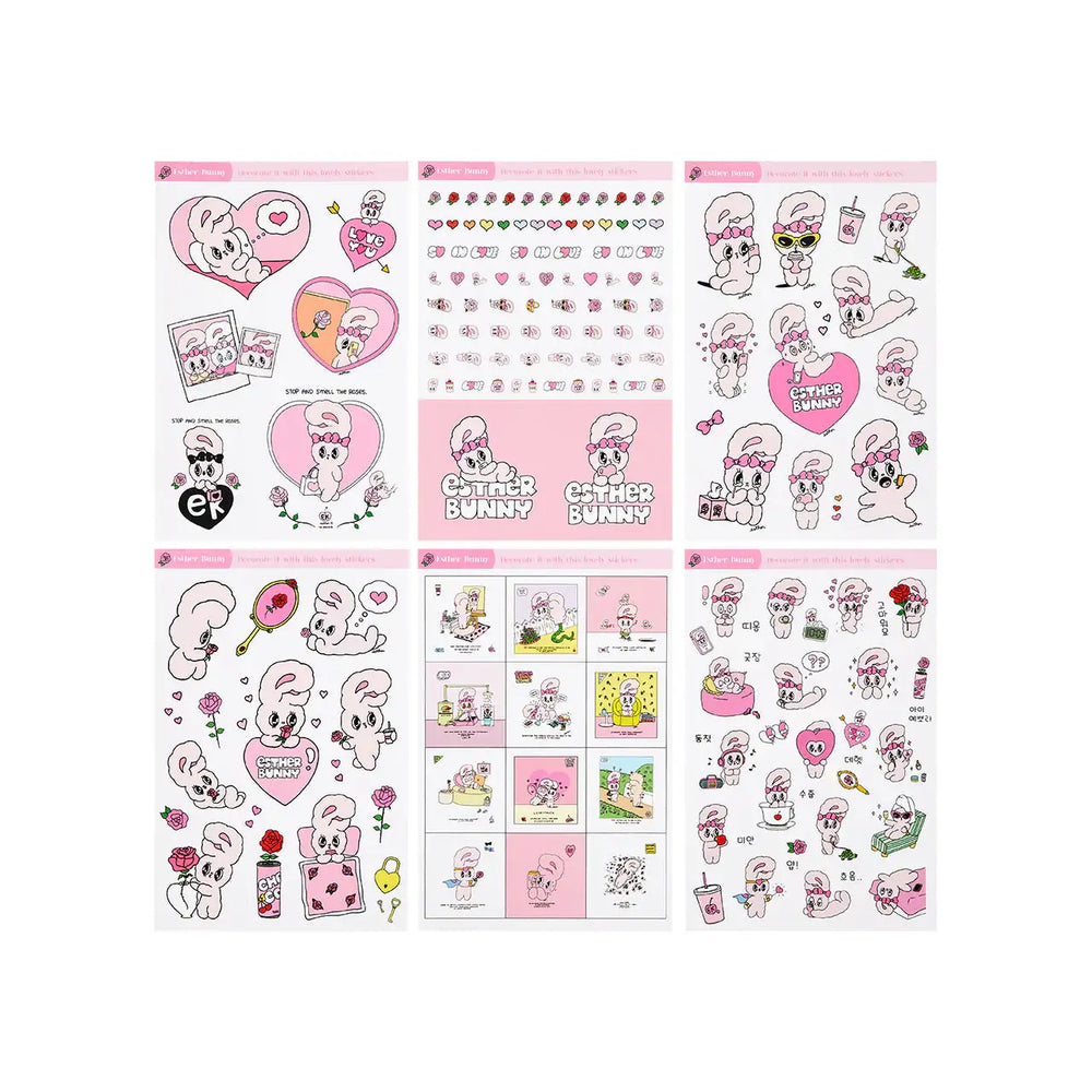 Kakao Friends - Esther Bunny Deco Sticker Pack - Kakao Friends - Home & Living, Accessories - Harumio