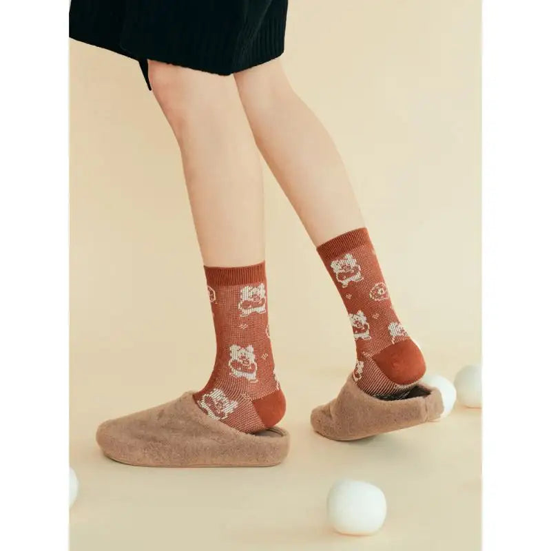 Dinotaeng - Papa Quokka Nordic Socks - Dinotaeng - Socks - Harumio