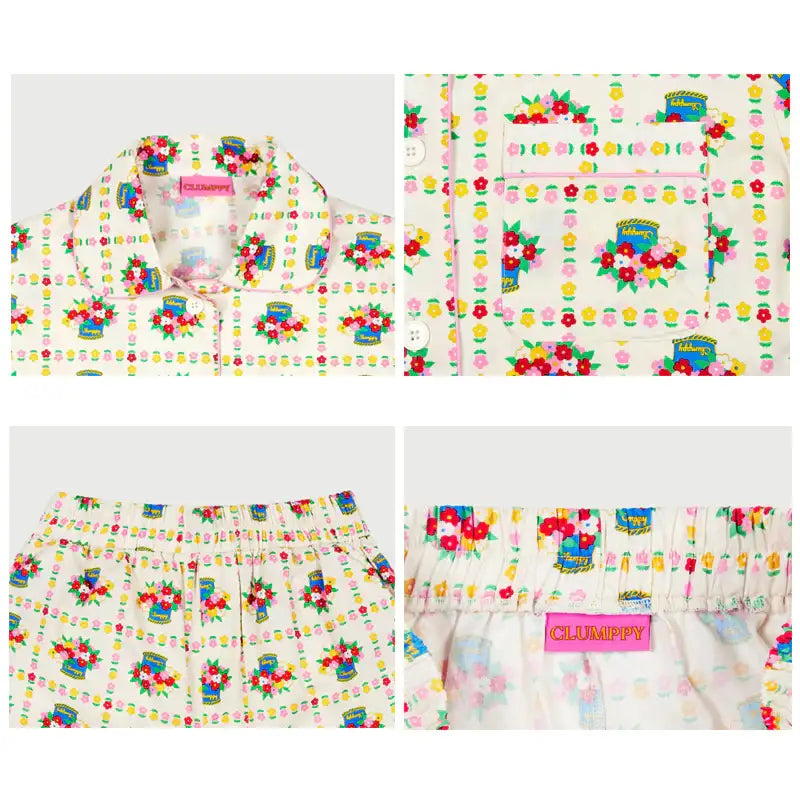 Wiggle Wiggle - Clumppy's Summer Pajama Set - Wiggle Wiggle - Pajamas - Harumio