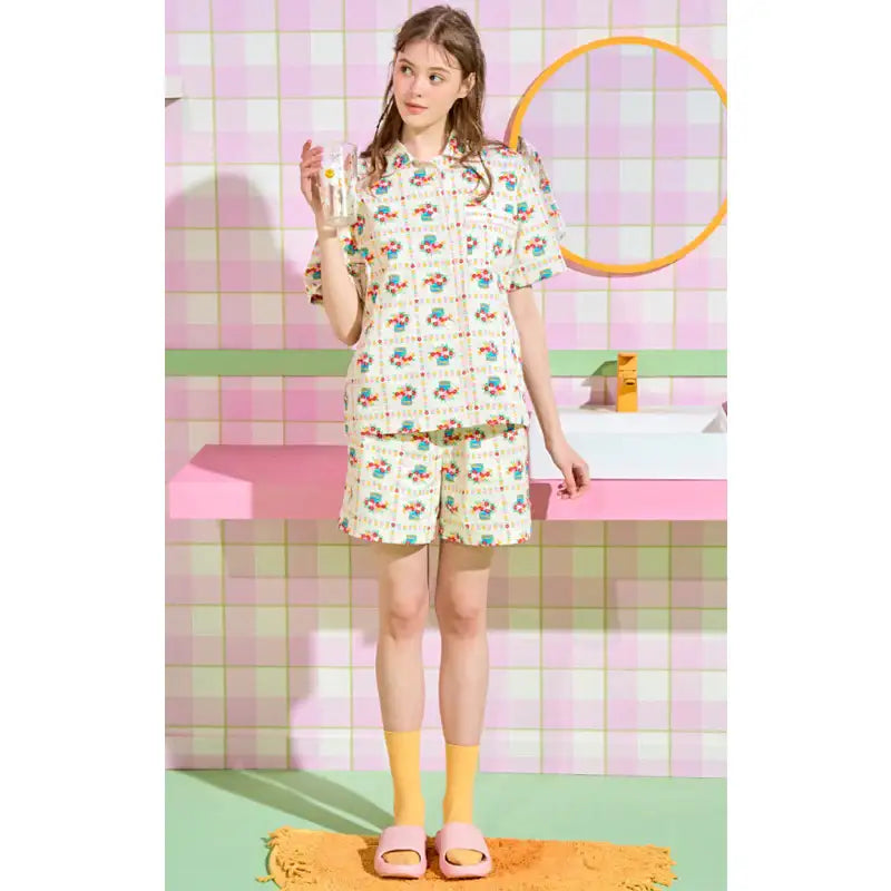 Wiggle Wiggle - Clumppy's Summer Pajama Set - Wiggle Wiggle - Pajamas - Harumio
