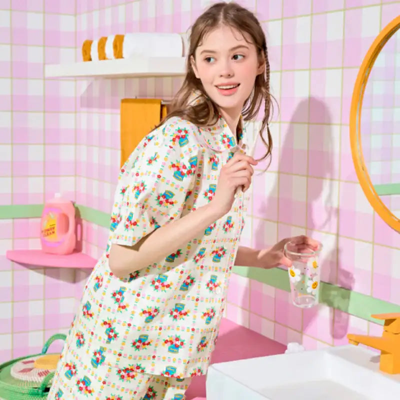 Wiggle Wiggle - Clumppy's Summer Pajama Set - Wiggle Wiggle - Pajamas - Harumio