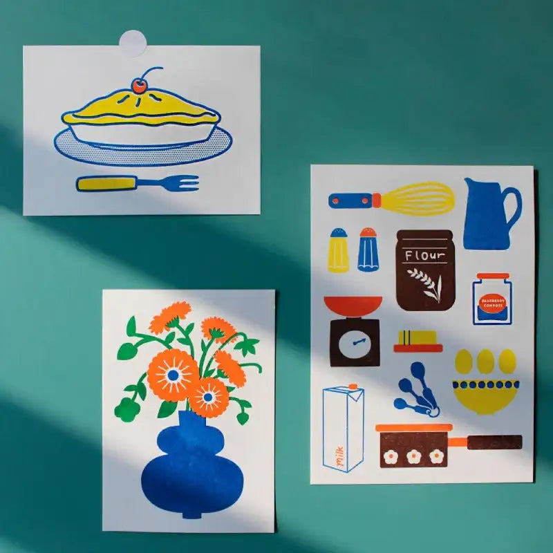 1537 - Riso Poster Set - 1537 - Posters, Prints, & Visual Artwork - Harumio