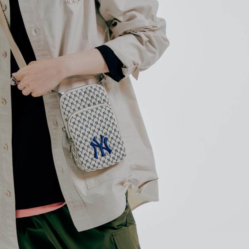MLB Korea - New York Yankees Monogram Mini Crossbody Bag