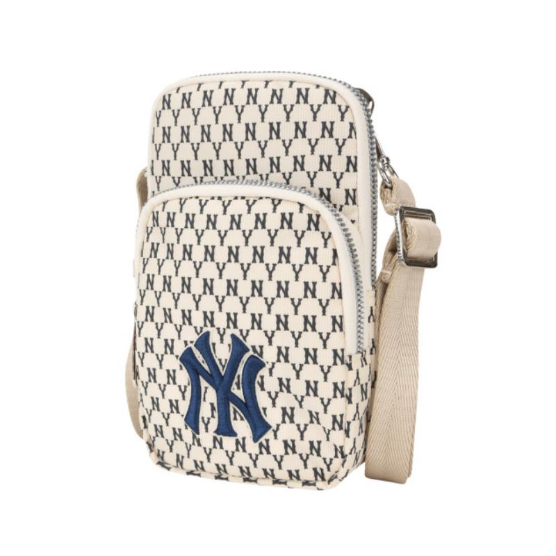 MLB Korea - New York Yankees Monogram Thin Ball Mini Crossbody Bag – Harumio