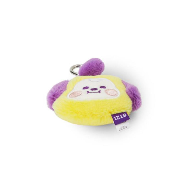 BT21 - Baby Flat Fur Face Bag Charm - Purple Heart Edition