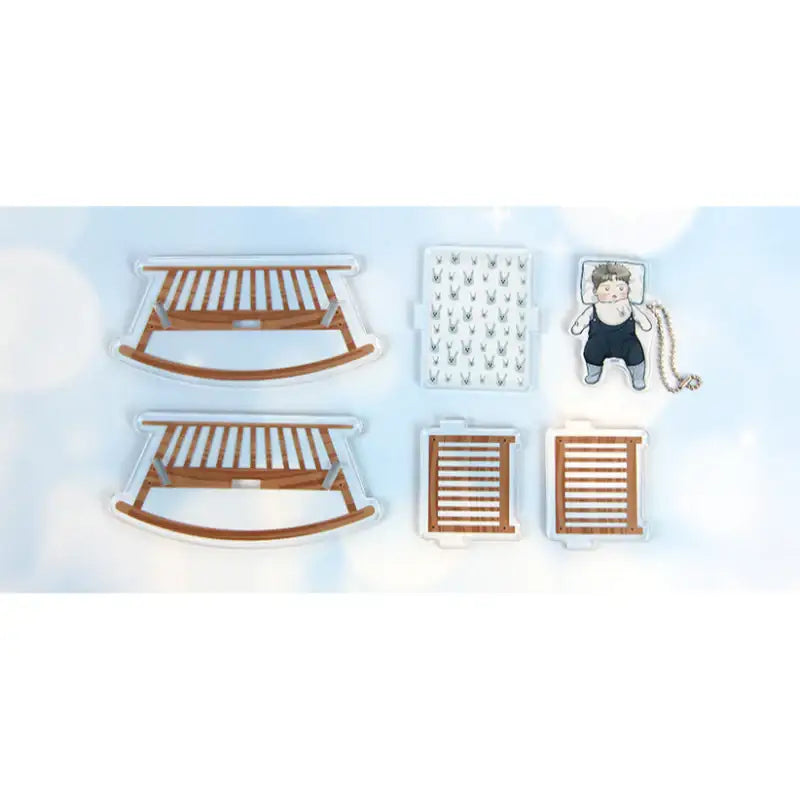 New Year's Eve Passion - Cradle Acrylic Stand + Charm - Webtoon Shop - Acrylic Stand - Harumio