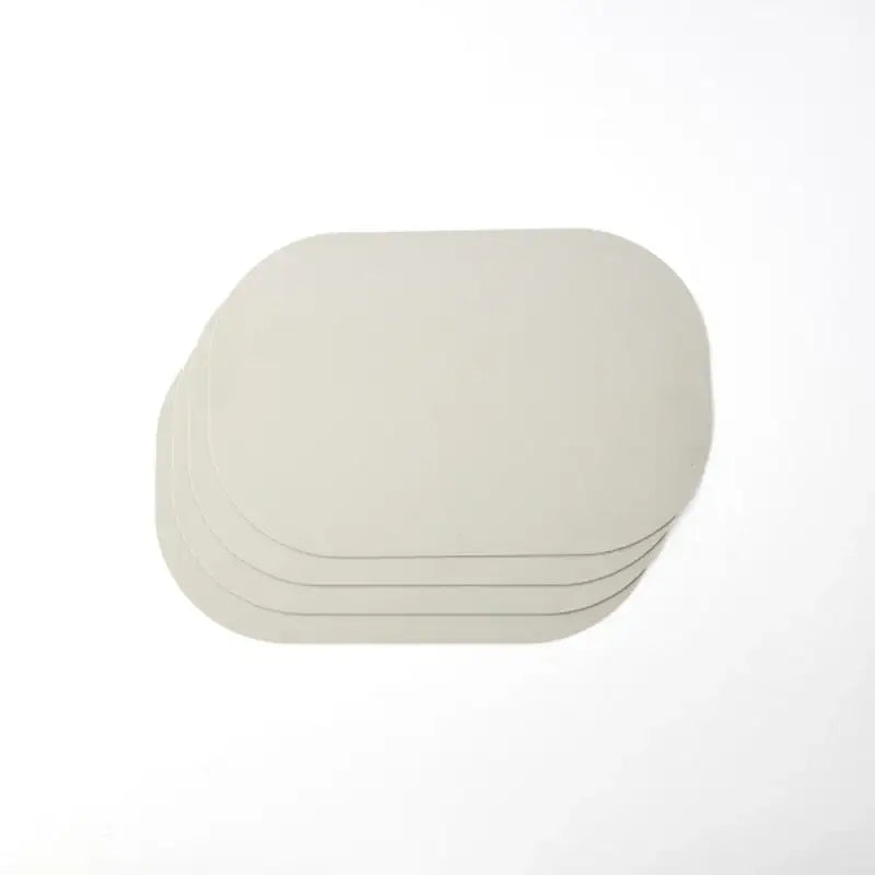 Korean ON Leather Pattern Silicone Square Shaped Table Mat Set 4P - Modern House - Kitchenware - Harumio