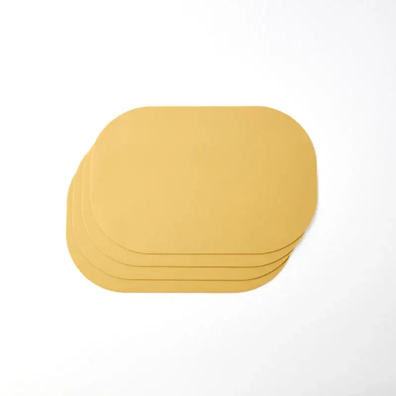 Korean ON Leather Pattern Silicone Square Shaped Table Mat Set 4P - Modern House - Kitchenware - Harumio