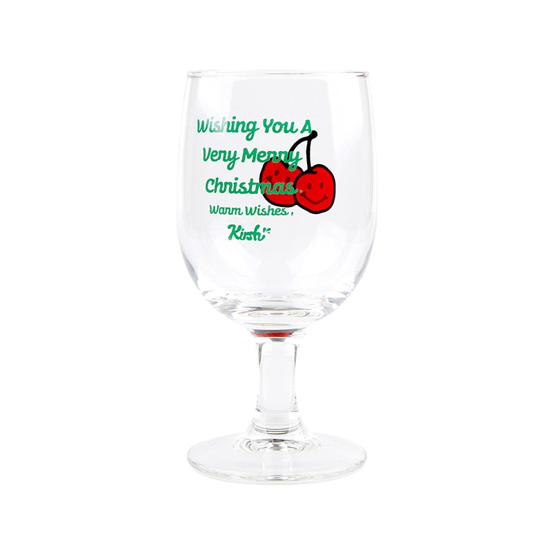 Kirsh - Doodle Cherry Christmas Wine Glass