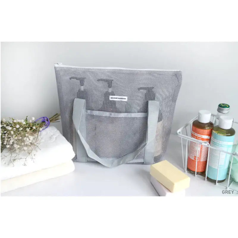 Second Mansion x 10x10 - Mesh Tote Bag - 10x10 - Accessories - Harumio