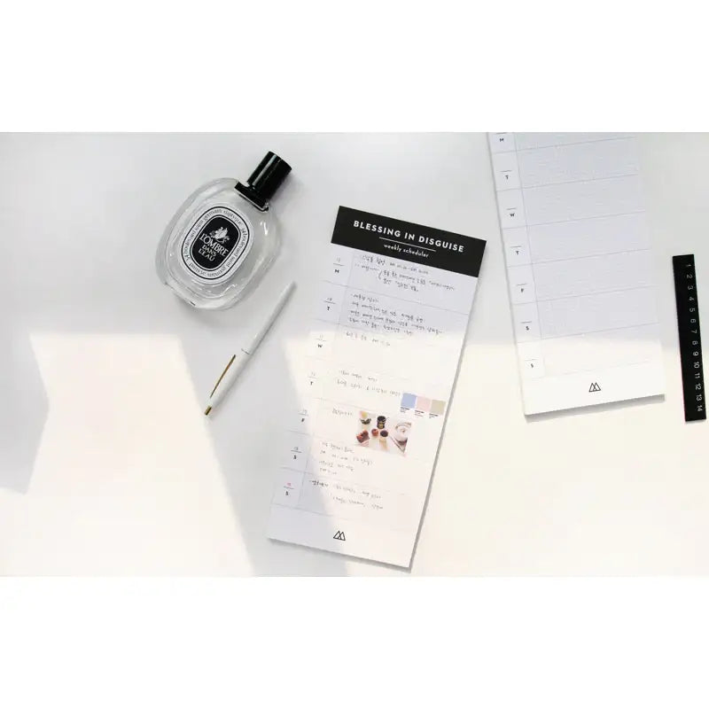 Second Mansion x 10x10 - Desk Side Weekly Scheduler - 10x10 - Accessories - Harumio