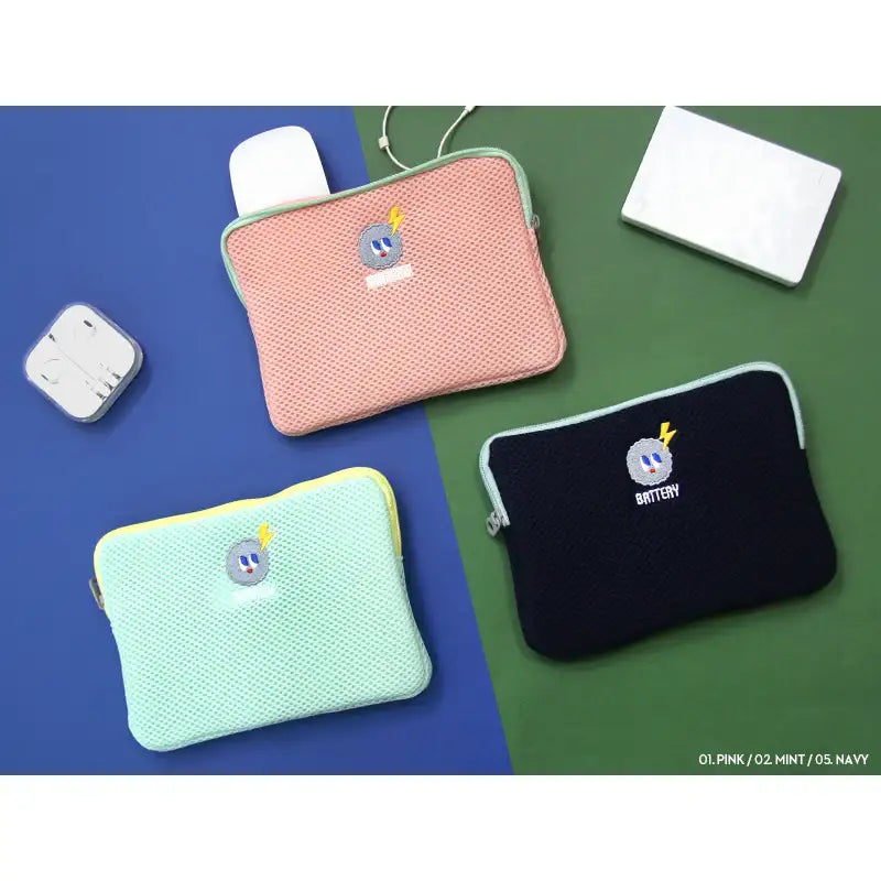 Second Mansion x 10x10 - Disco Brick Battery Pouch - 10x10 - Accessories - Harumio