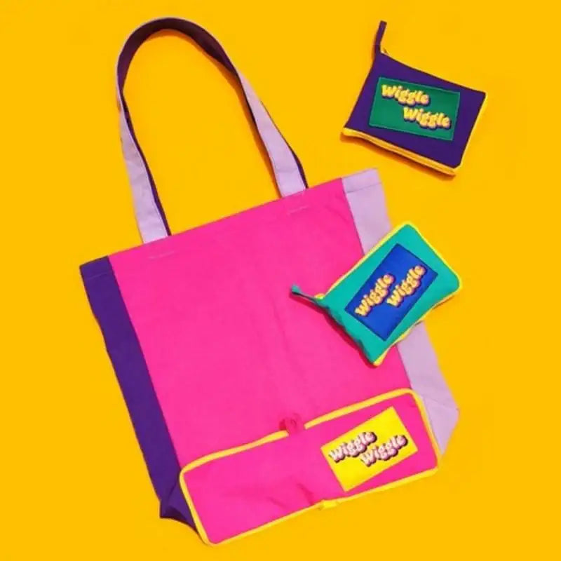 Wiggle Wiggle - Zipper Colour Block Bag - Wiggle Wiggle - Home & Living - Harumio