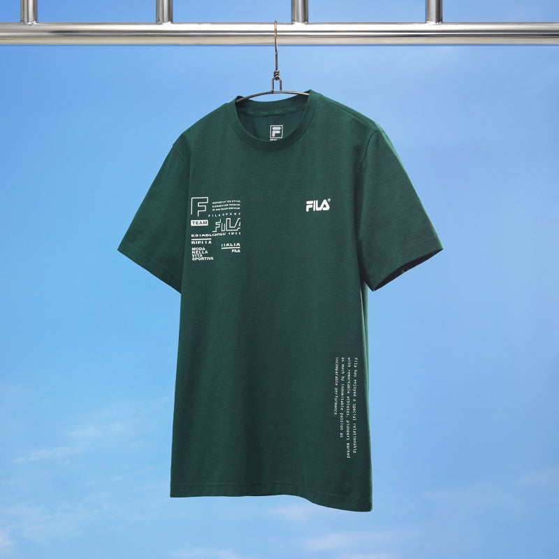 FILA x BTS - This Is Our Summer - Functional Logo Barcode Short Sleeve Tee