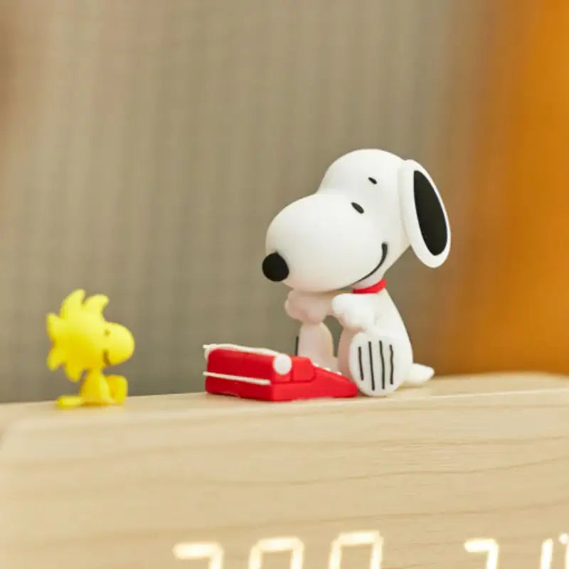 Bo Friends x Peanuts - Snoopy LED Wooden Desk Clock - Bo Friends - Clock - Harumio