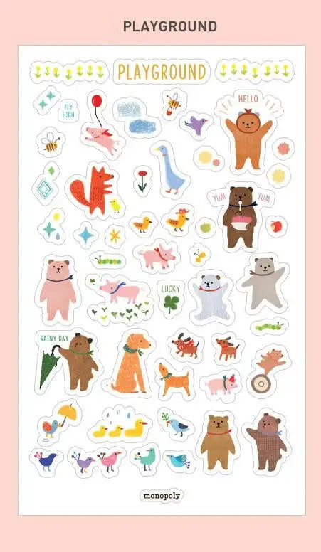 Monopoly - Toffeenut Friends Sticker - Monopoly - Decorative Stickers - Harumio