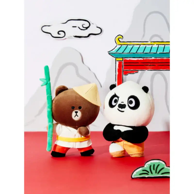 LINE FRIENDS x Kung Fu Panda - Standing Doll Set - LINE FRIENDS - Dolls - Harumio