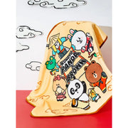 LINE FRIENDS x Kung Fu Panda - Lap Blanket - LINE FRIENDS - Blanket - Harumio