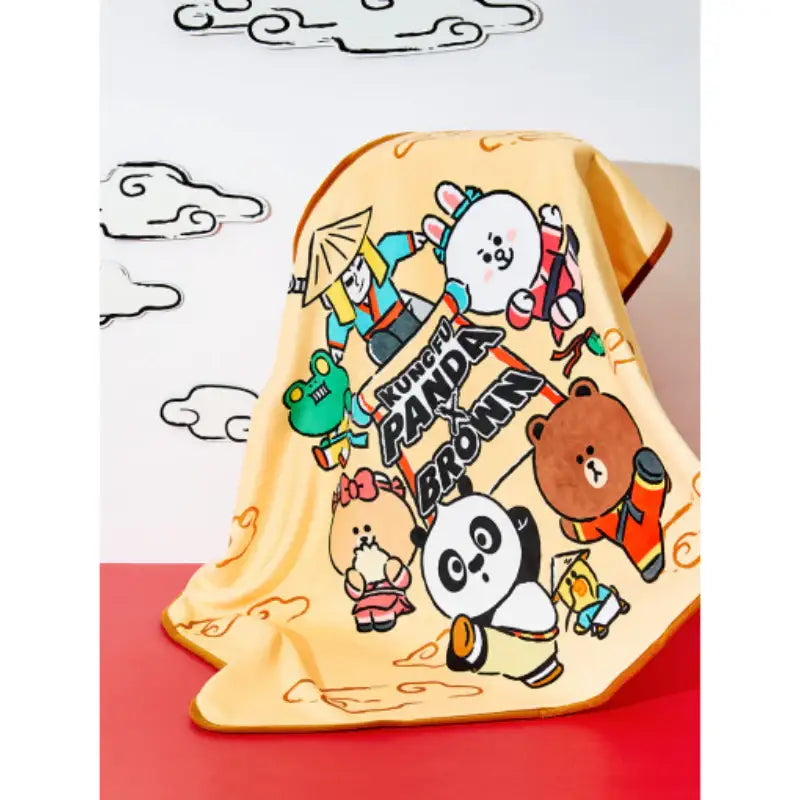 LINE FRIENDS x Kung Fu Panda - Lap Blanket - LINE FRIENDS - Blanket - Harumio
