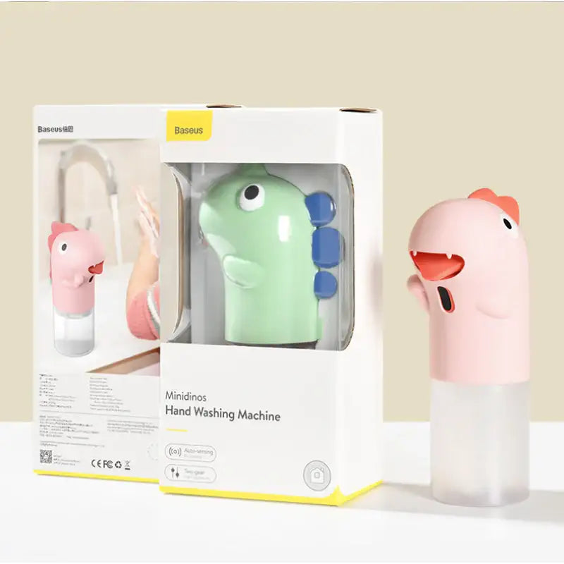 Baseus - Pink Minidinos Automatic Hand Soap Dispenser - Baseus - Soap & Lotion Dispensers - Harumio