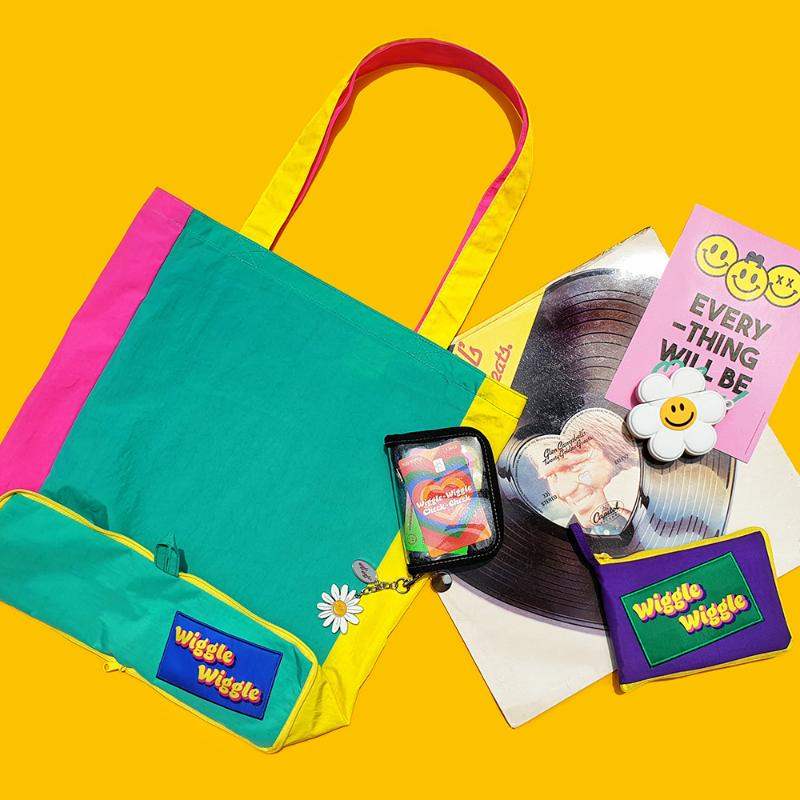 Wiggle Wiggle - Zipper Colour Block Bag - Wiggle Wiggle - Home & Living - Harumio