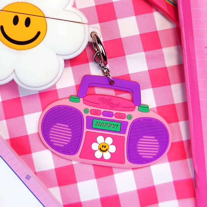 Wiggle Wiggle - Soft Key Ring - Retro