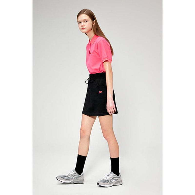 Kirsh - Cherry Band Skirt - Black