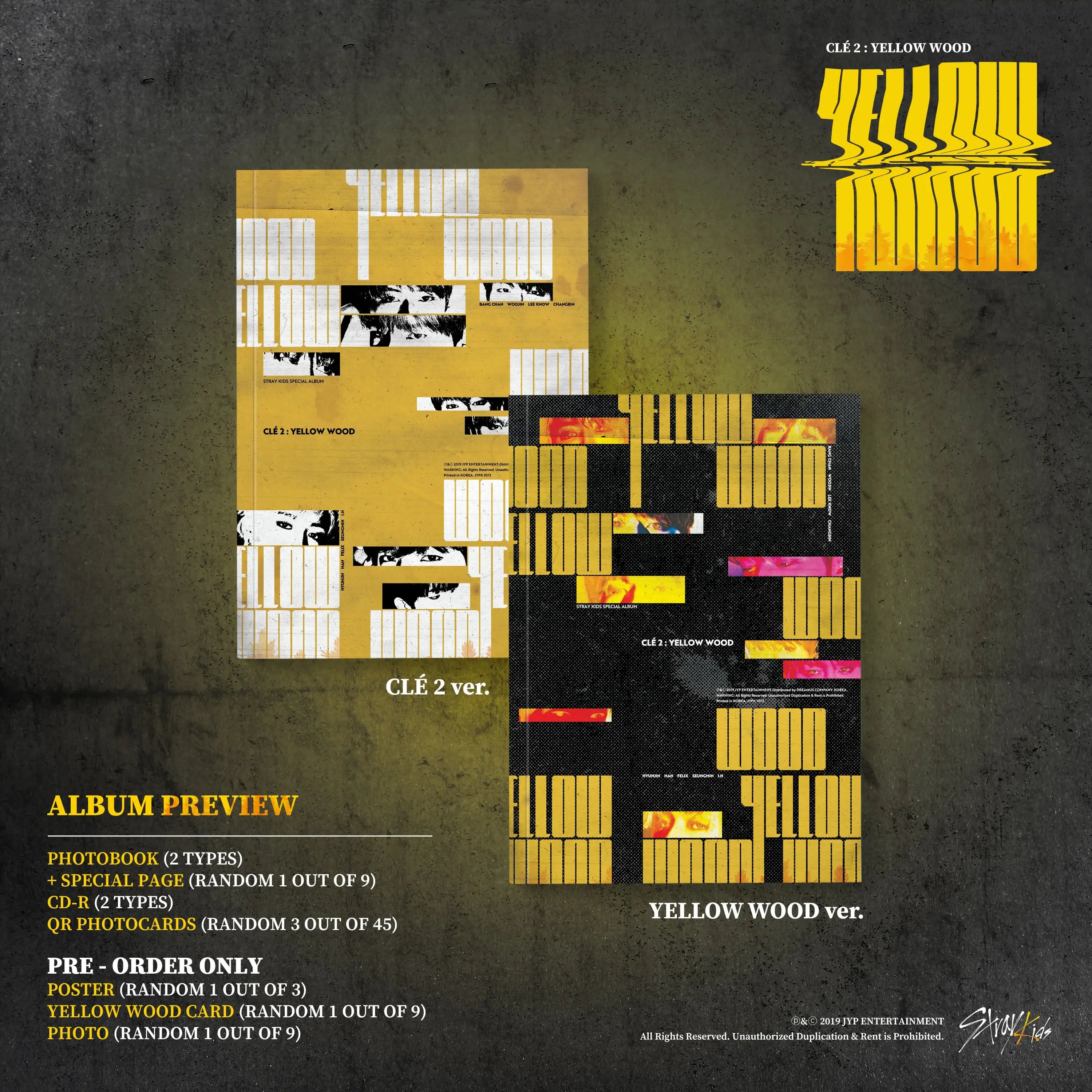 Stray Kids - Clé 2 : Yellow Wood - Preorder - Stray Kids - Mini Album - Harumio