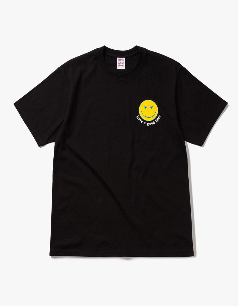 have a good time - Smile Short Sleeve T-shirt - Black