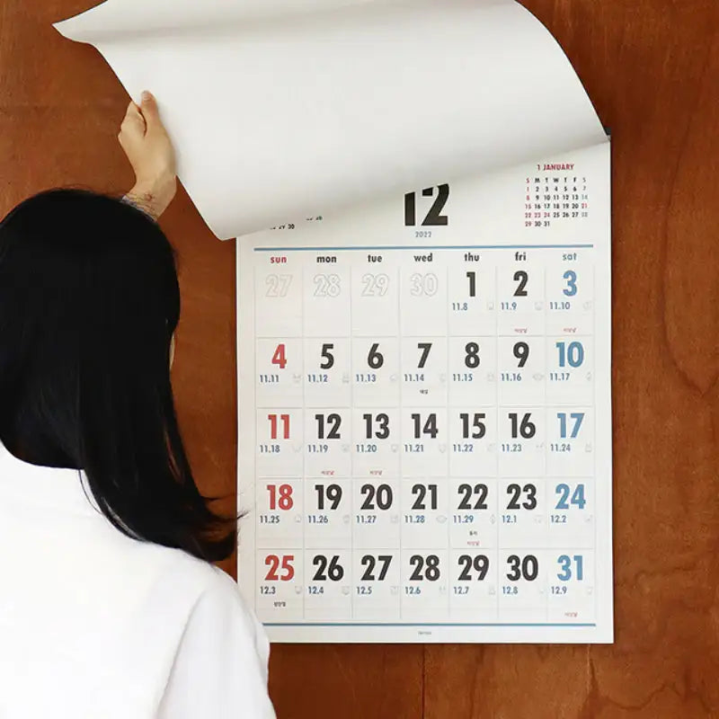 Indigo - 2023 Lunar Wall Calendar - INDIGO - Calendar - Harumio